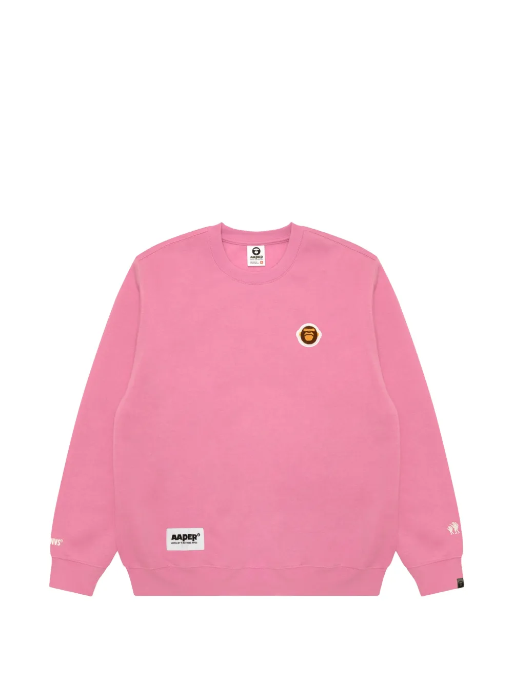 AAPE BY *A BATHING APE® Aldo logo-patch sweater - Rosa