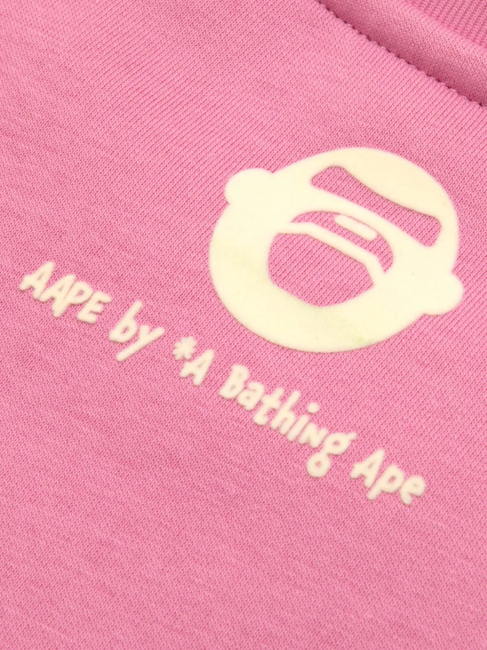 AAPE BY *A BATHING APE Aldo trui met logo-patch Roze