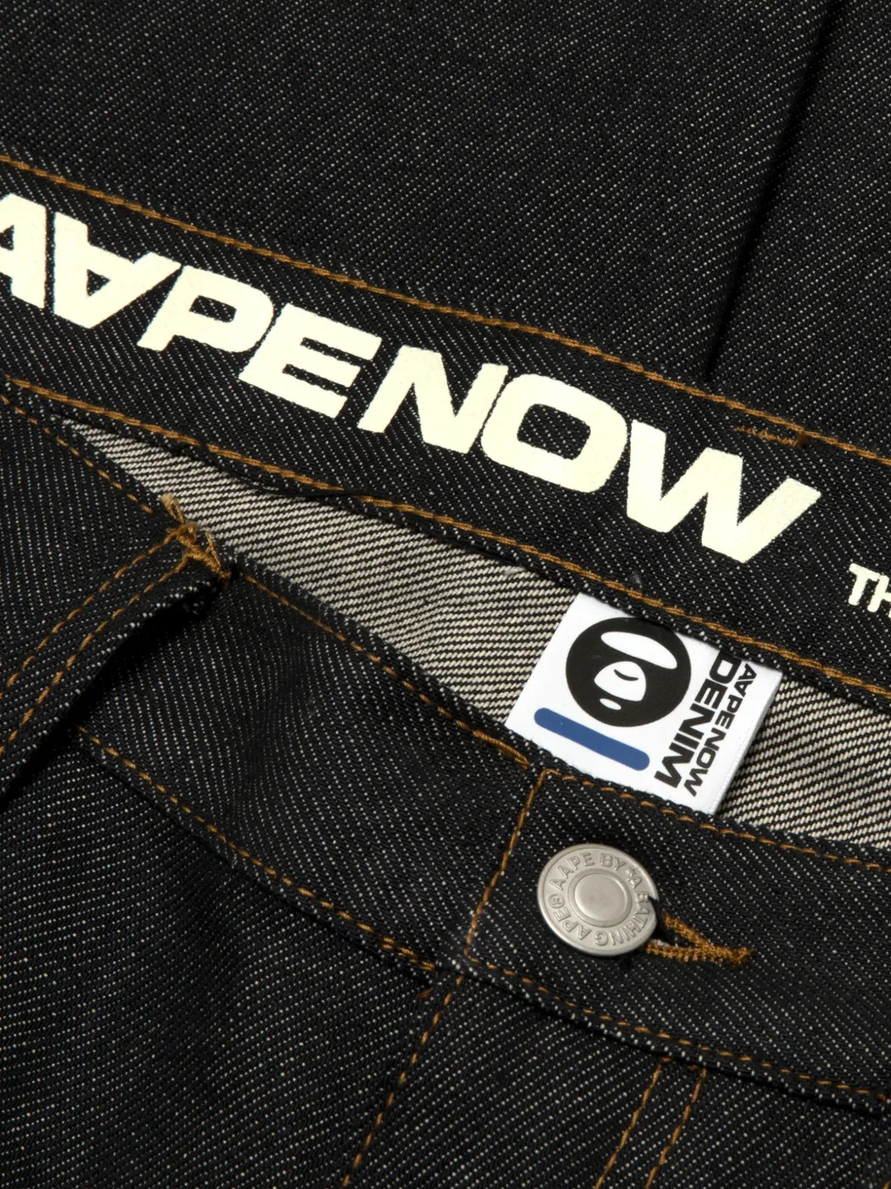 AAPE BY *A BATHING APE Straight jeans Blauw