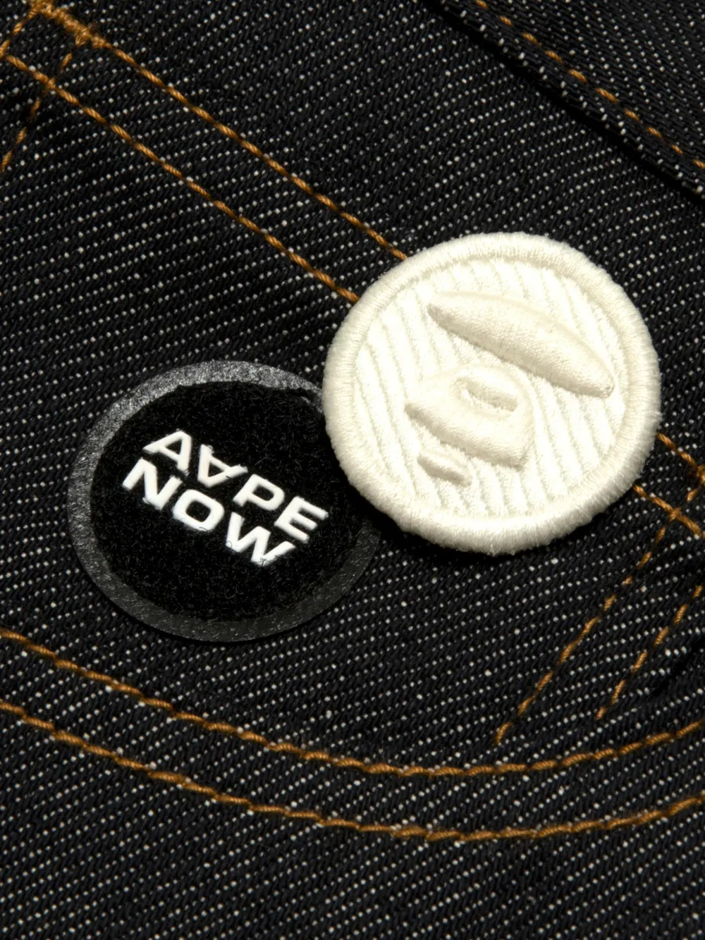 AAPE BY *A BATHING APE Straight jeans Blauw