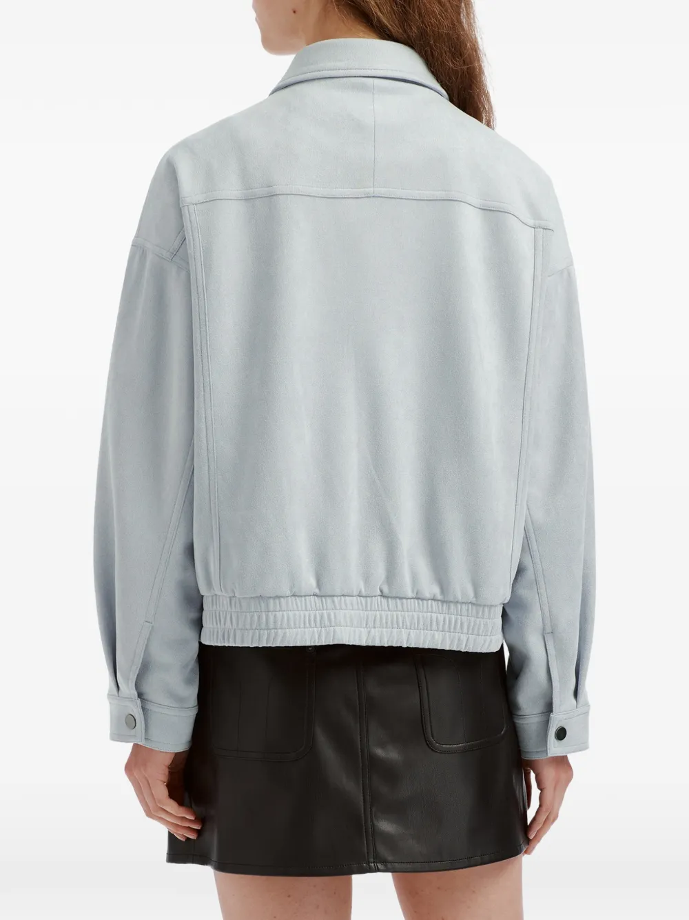b+ab Shirtjack met elastische afwerking Blauw
