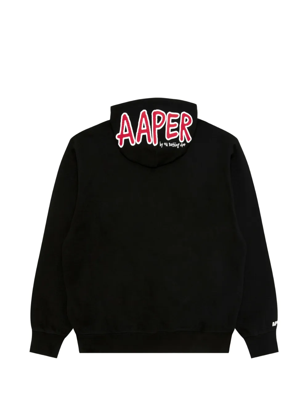AAPE BY *A BATHING APE Basic AAPER hoodie met geborduurd logo en trekkoord Zwart