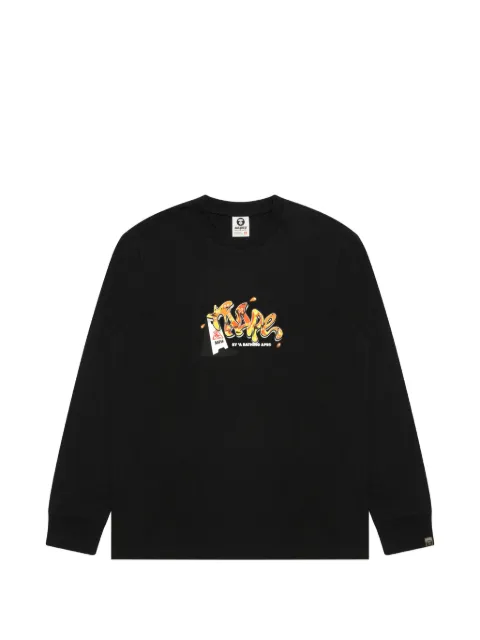AAPE BY *A BATHING APE® graphic-print long-sleeve T-shirt
