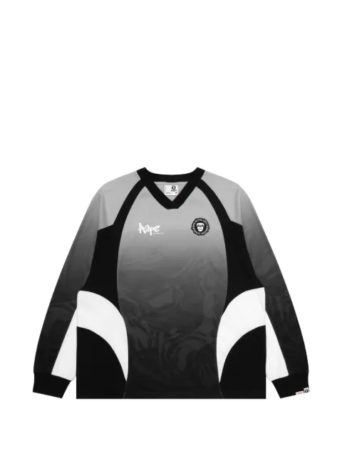 AAPE BY *A BATHING APE® camiseta con estampado Moonface de manga larga