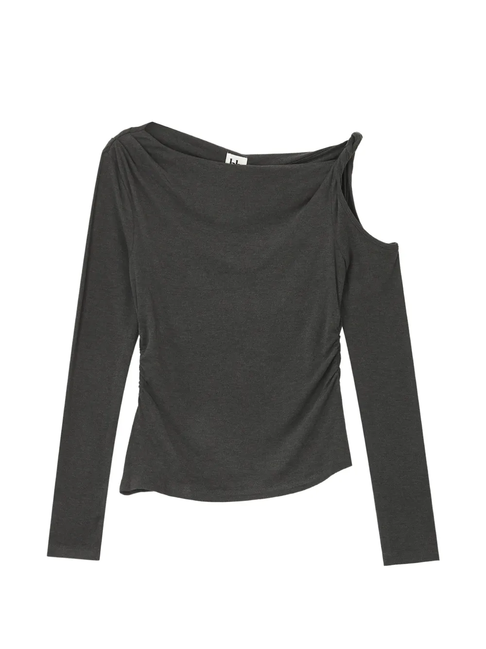 b+ab cold-shoulder ruched blouse