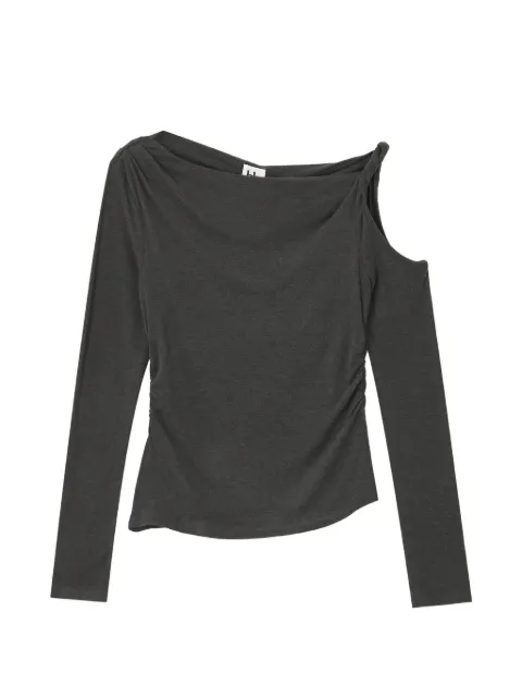 b+ab cold-shoulder ruched blouse