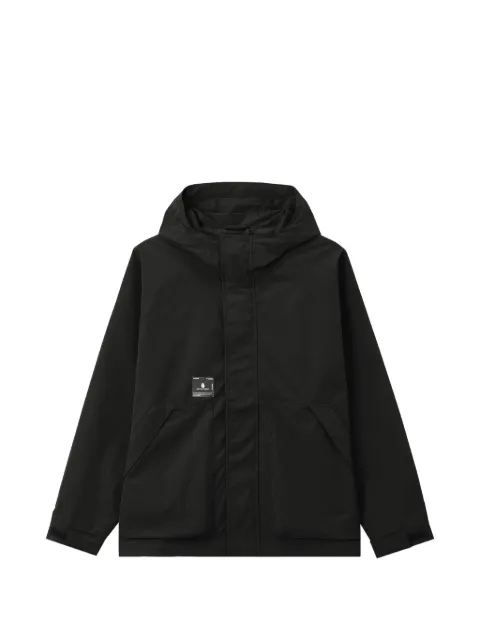 FINGERCROXX logo-patch hooded jacket