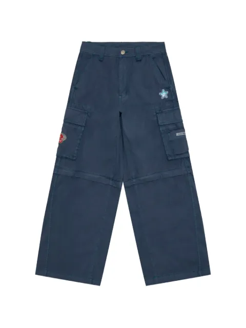 AAPE BY *A BATHING APE® pantalones cargo con detalle de parche y cremallera