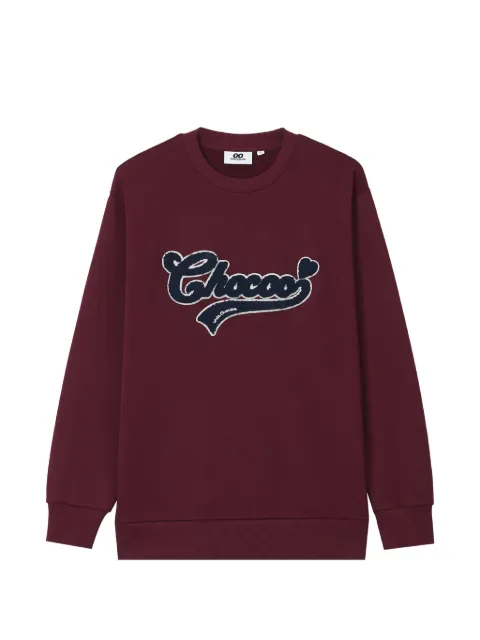CHOCOOLATE logo-patch cotton sweatshirt