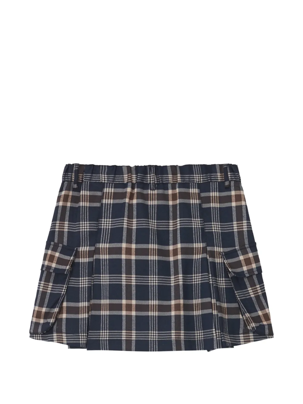 CHOCOOLATE Geruite cargo rok Blauw