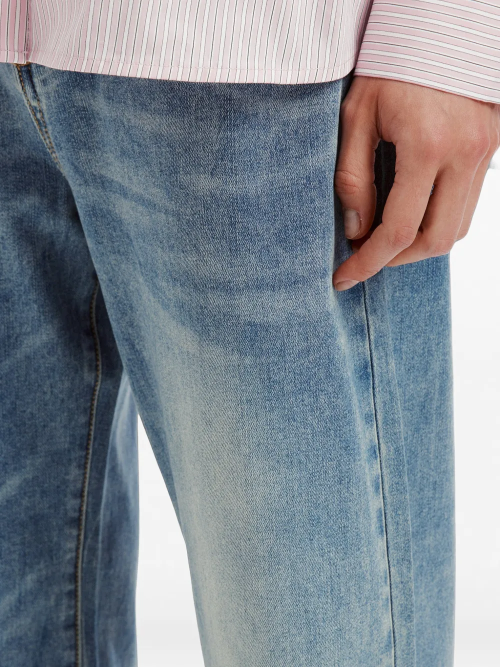 b+ab Jeans met wijde pijpen Blauw