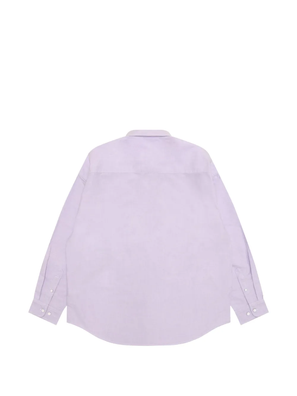 AAPE BY *A BATHING APE Moonface overhemd met logopatch en knopen Paars