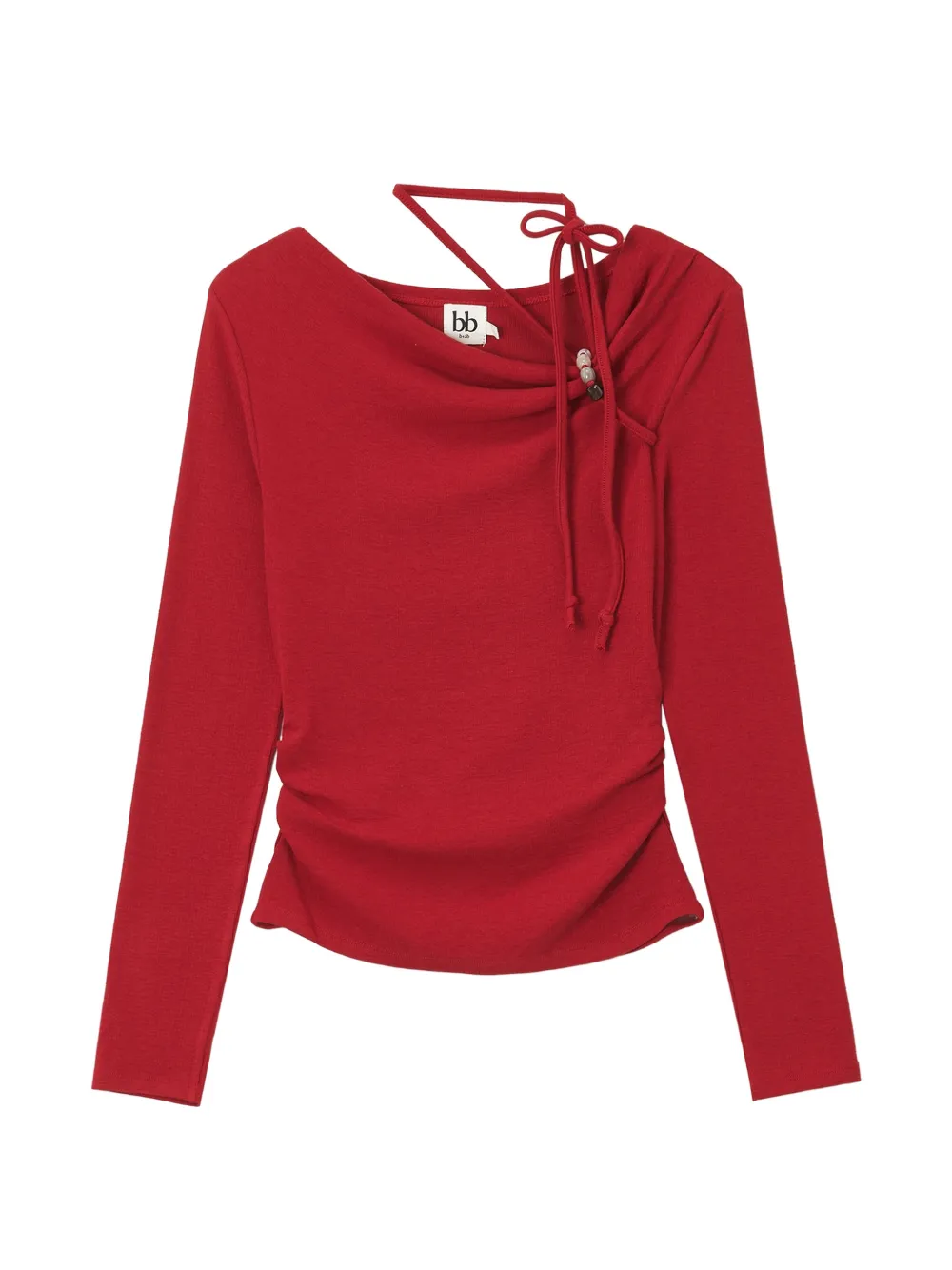 b+ab bead-embellished ruched blouse