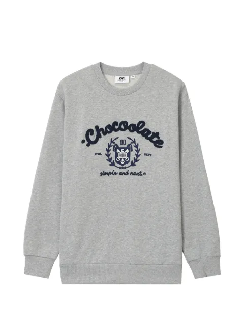 CHOCOOLATE logo-embroidered sweatshirt