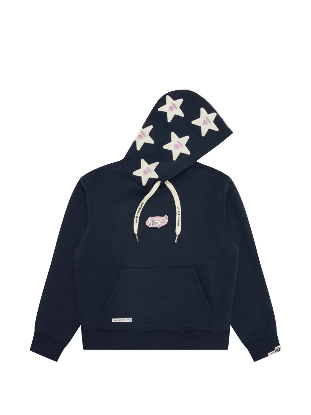 AAPE BY *A BATHING APE logo-patch star-print hoodie Blauw
