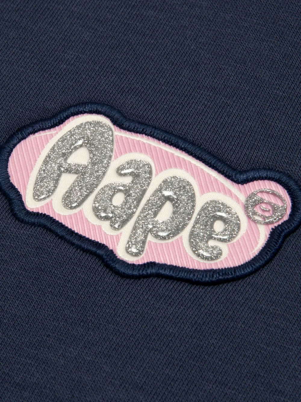 AAPE BY *A BATHING APE logo-patch star-print hoodie Blauw
