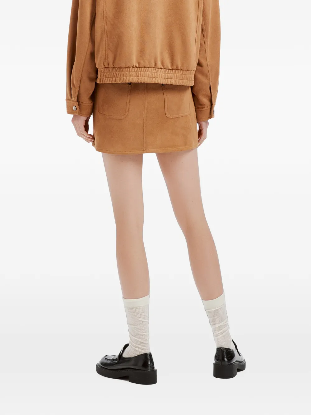 b+ab Mini-rok met A-lijn Bruin