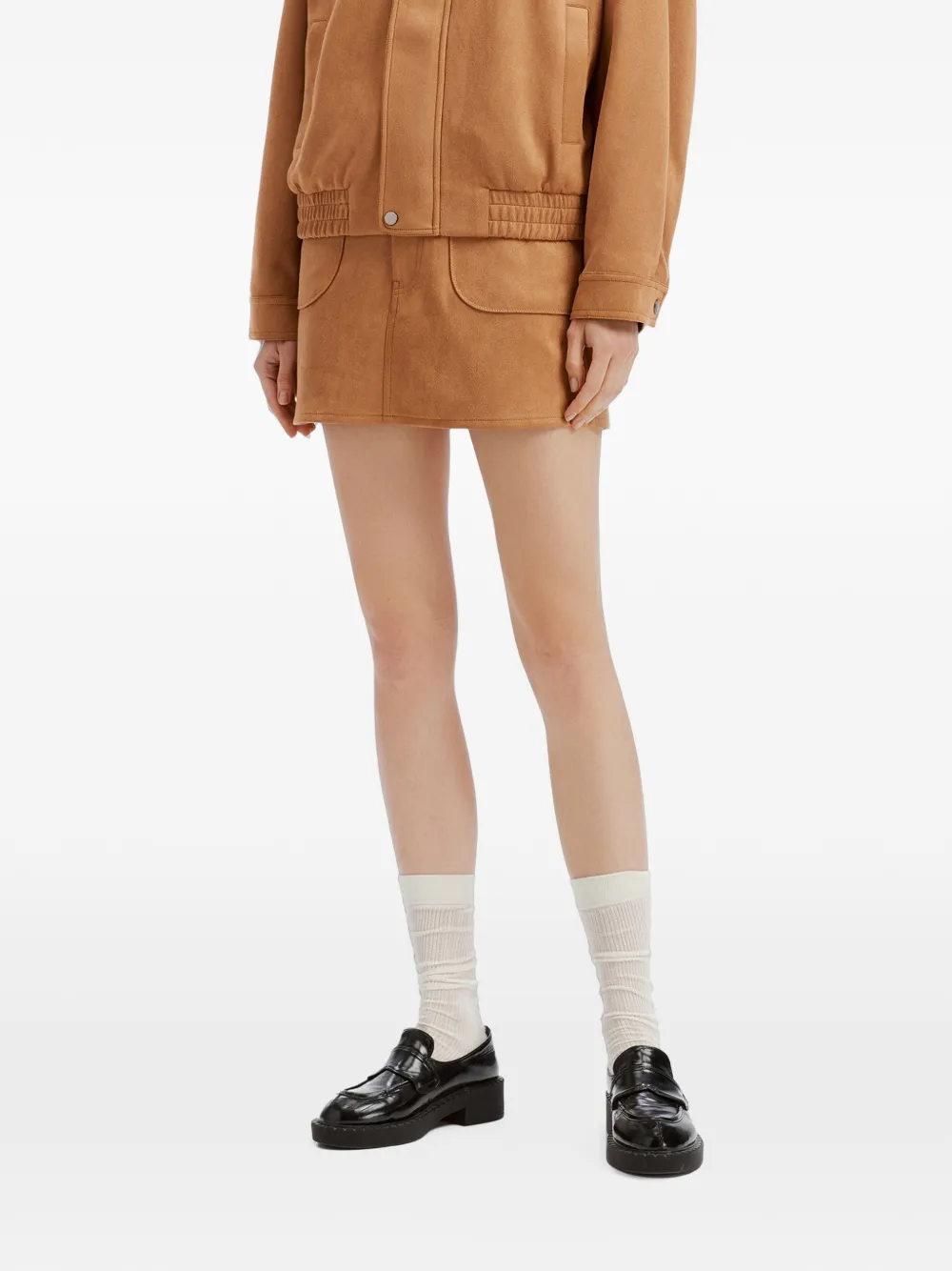 b+ab Mini-rok met A-lijn Bruin