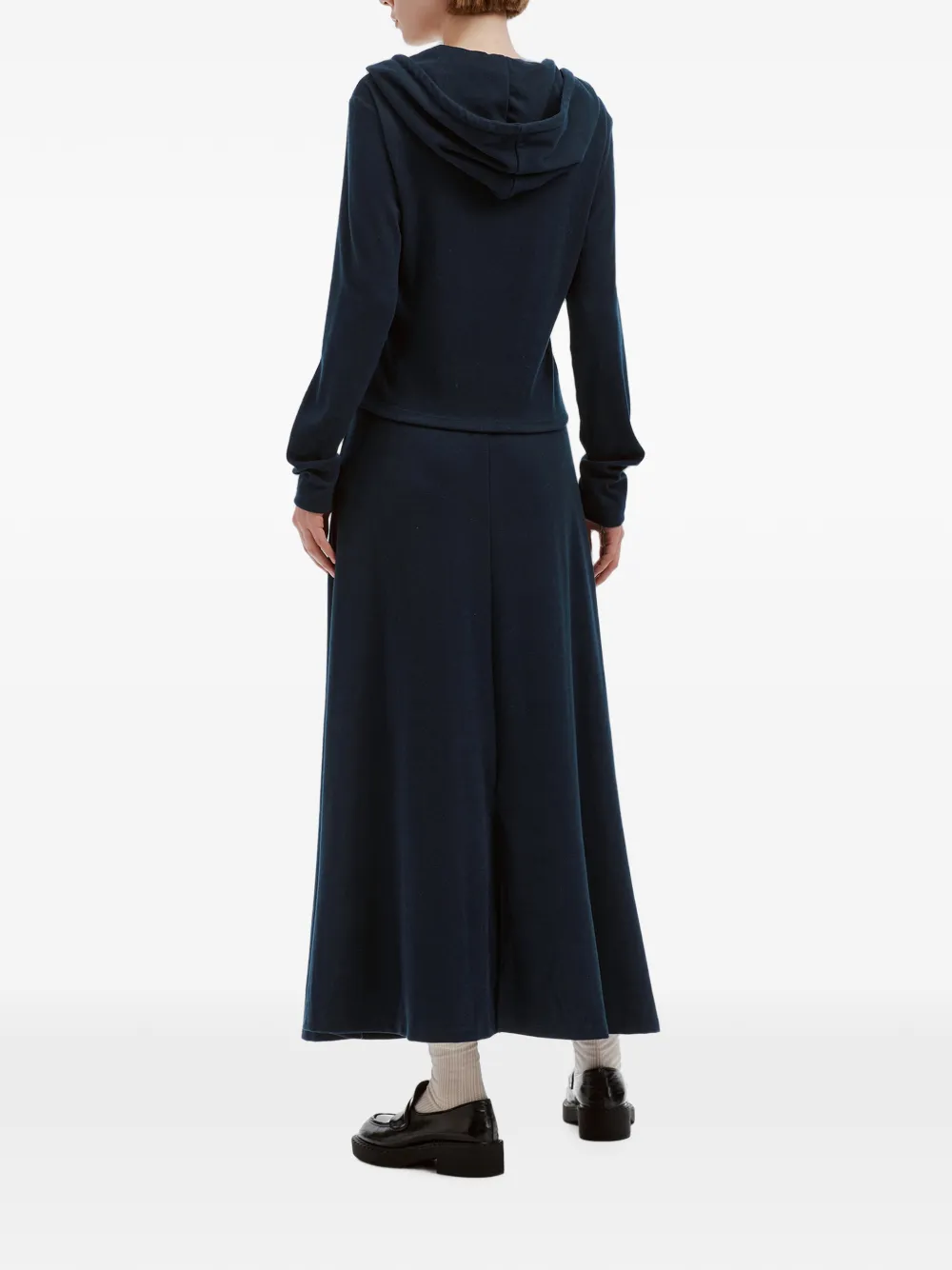 b+ab Rok en hoodie met teddybeerprint Blauw