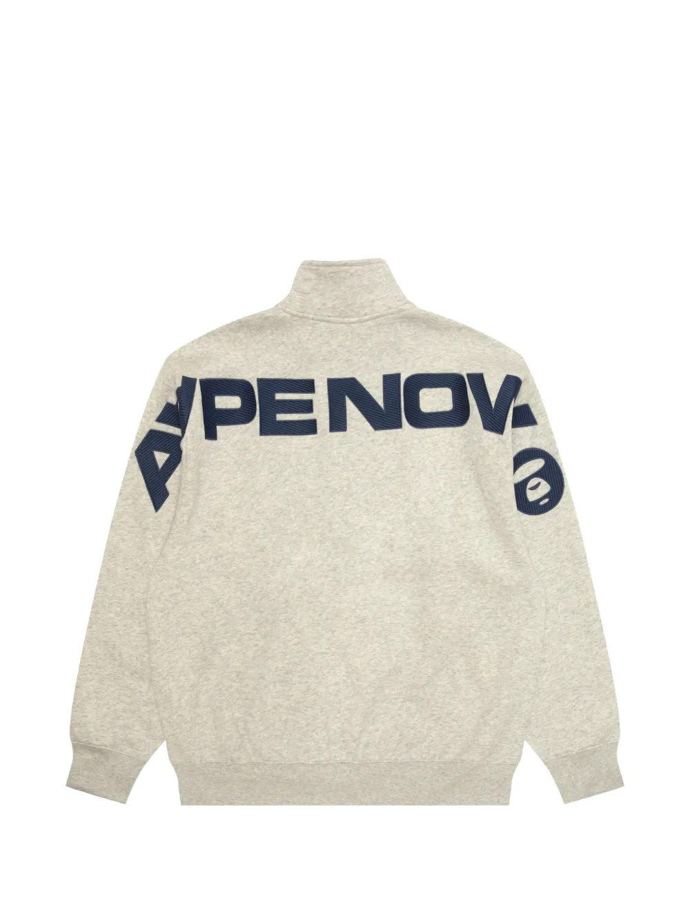 AAPE BY *A BATHING APE AAPENOW sweater met halve rits en logo-applicatie Wit