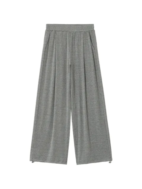 b+ab pleated wide-leg track pants