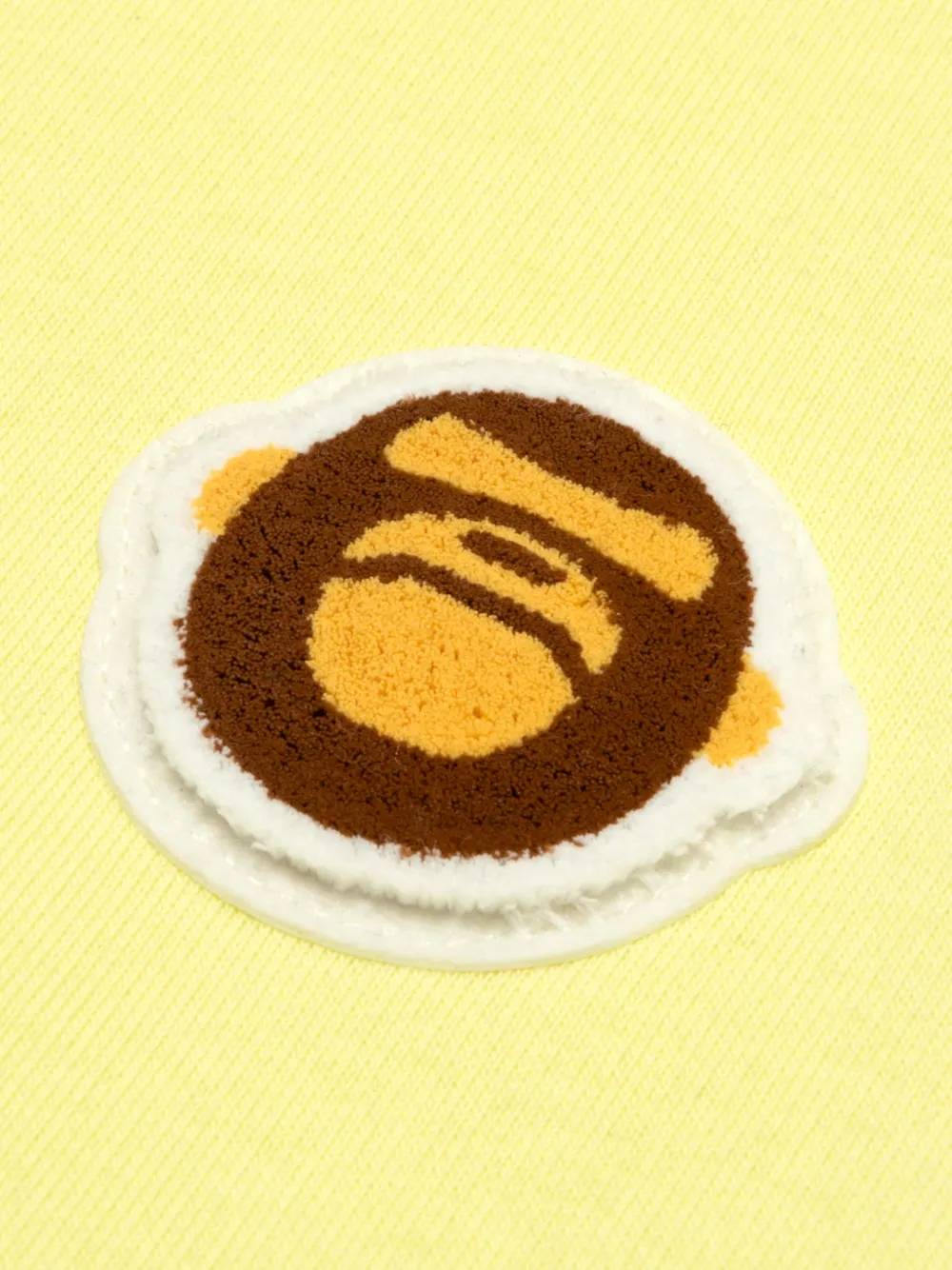AAPE BY *A BATHING APE Sweater met logopatch Geel