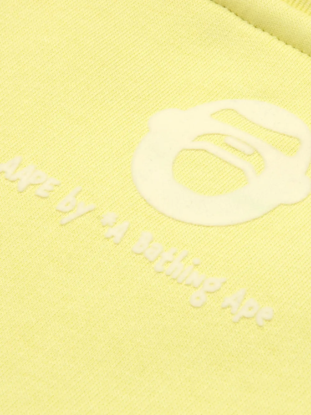 AAPE BY *A BATHING APE Sweater met logopatch Geel