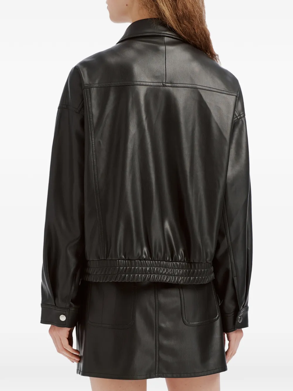 b+ab Shirtjack met elastische afwerking Zwart