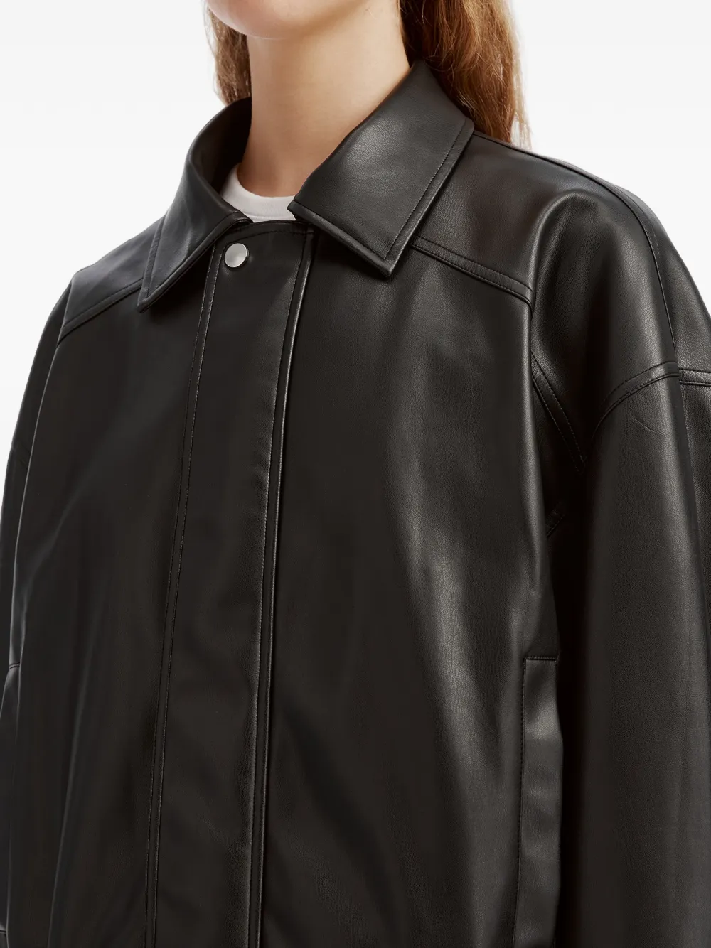 b+ab Shirtjack met elastische afwerking Zwart