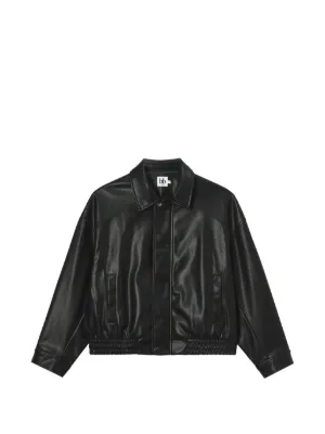 Adidas Santiago Pleather ジップアップ バイカージャケット