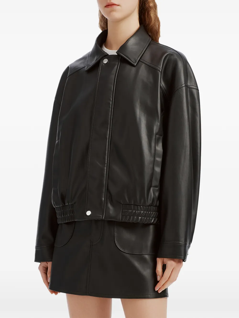 b+ab Shirtjack met elastische afwerking Zwart