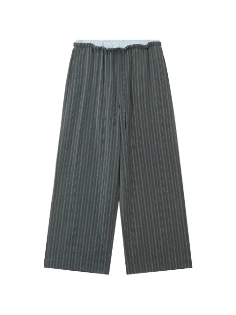 b+ab pantalones anchos con rayas diplomáticas estampadas
