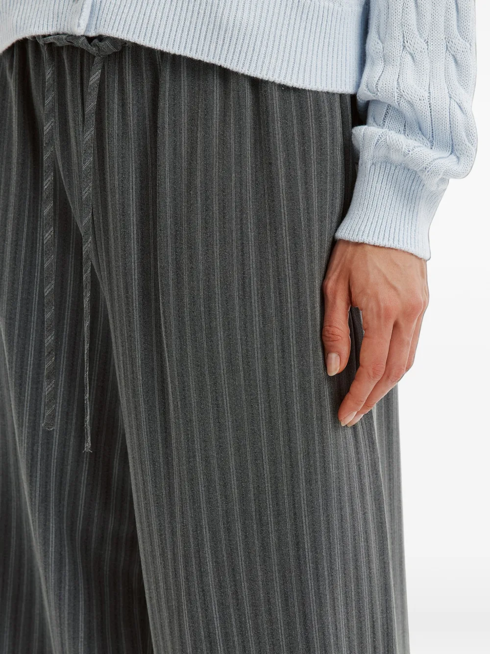 b+ab Broek met wijde pijpen Grijs