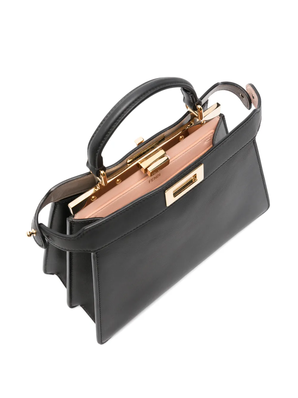 FENDI Kleine Peekaboo ISeeU tas Zwart