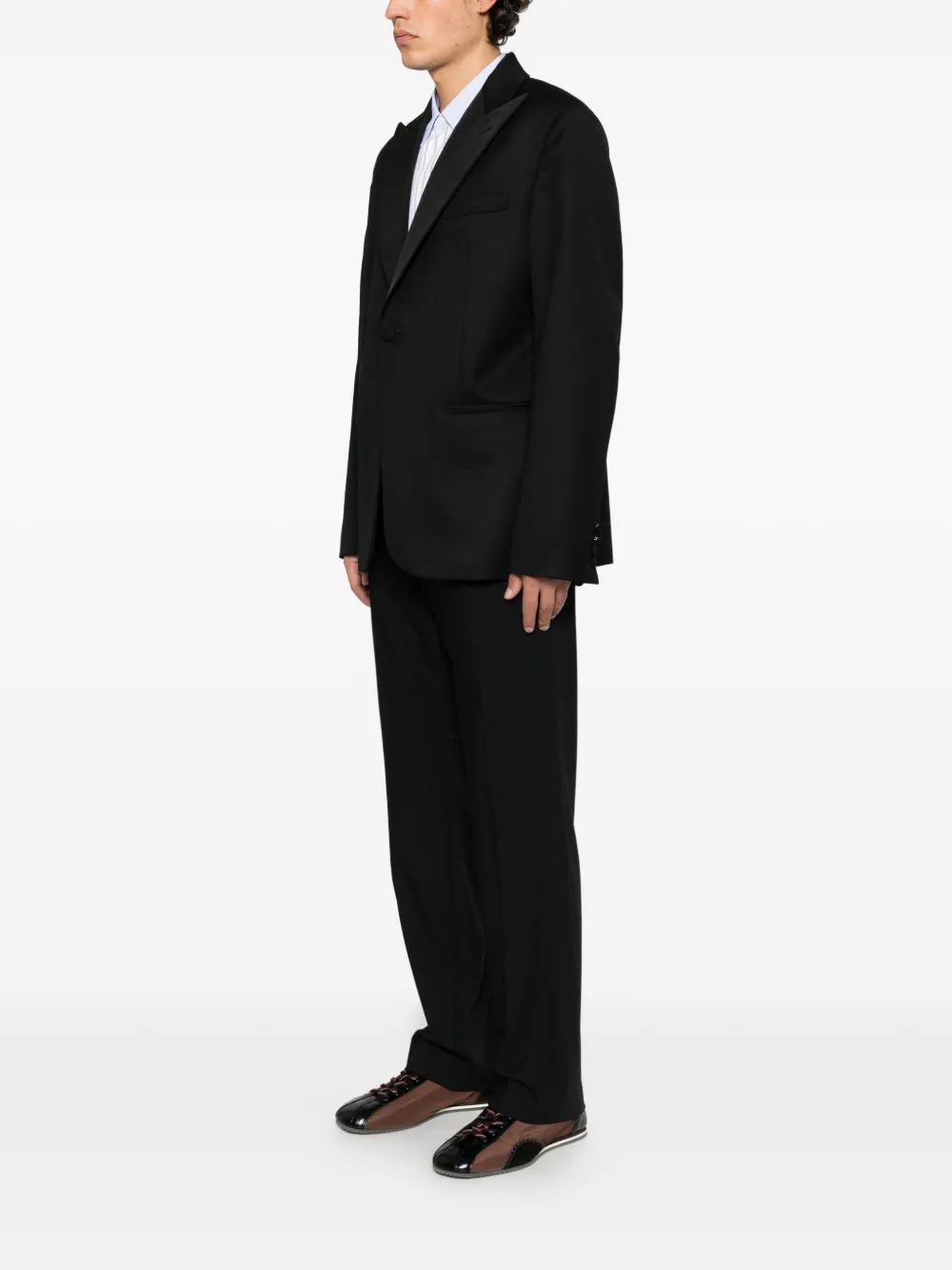 JW Anderson fitted tuxedo blazer Zwart