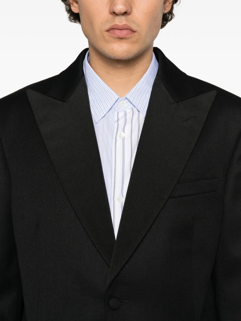 JW Anderson fitted tuxedo blazer Zwart