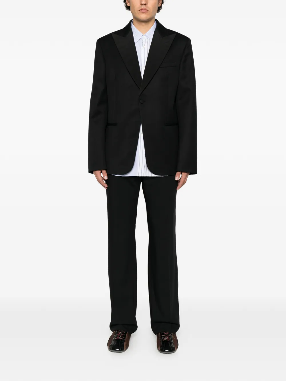JW Anderson fitted tuxedo blazer Zwart