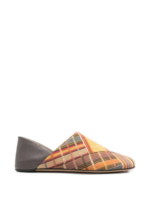 JW Anderson patchwork check slippers