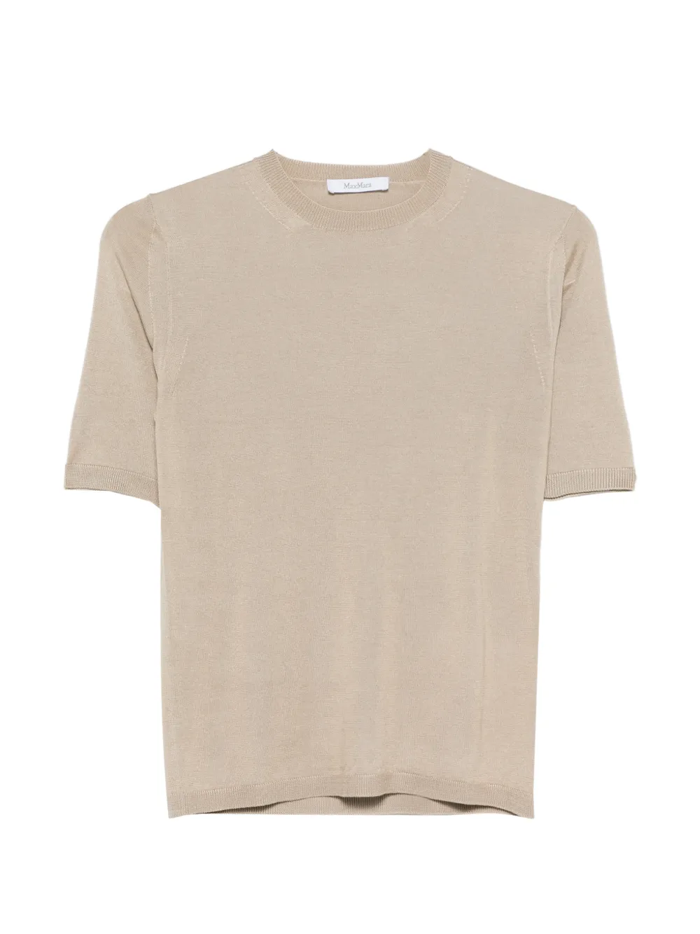 Max Mara stockinette-stitched cashmere and silk sweater - stone - Nude