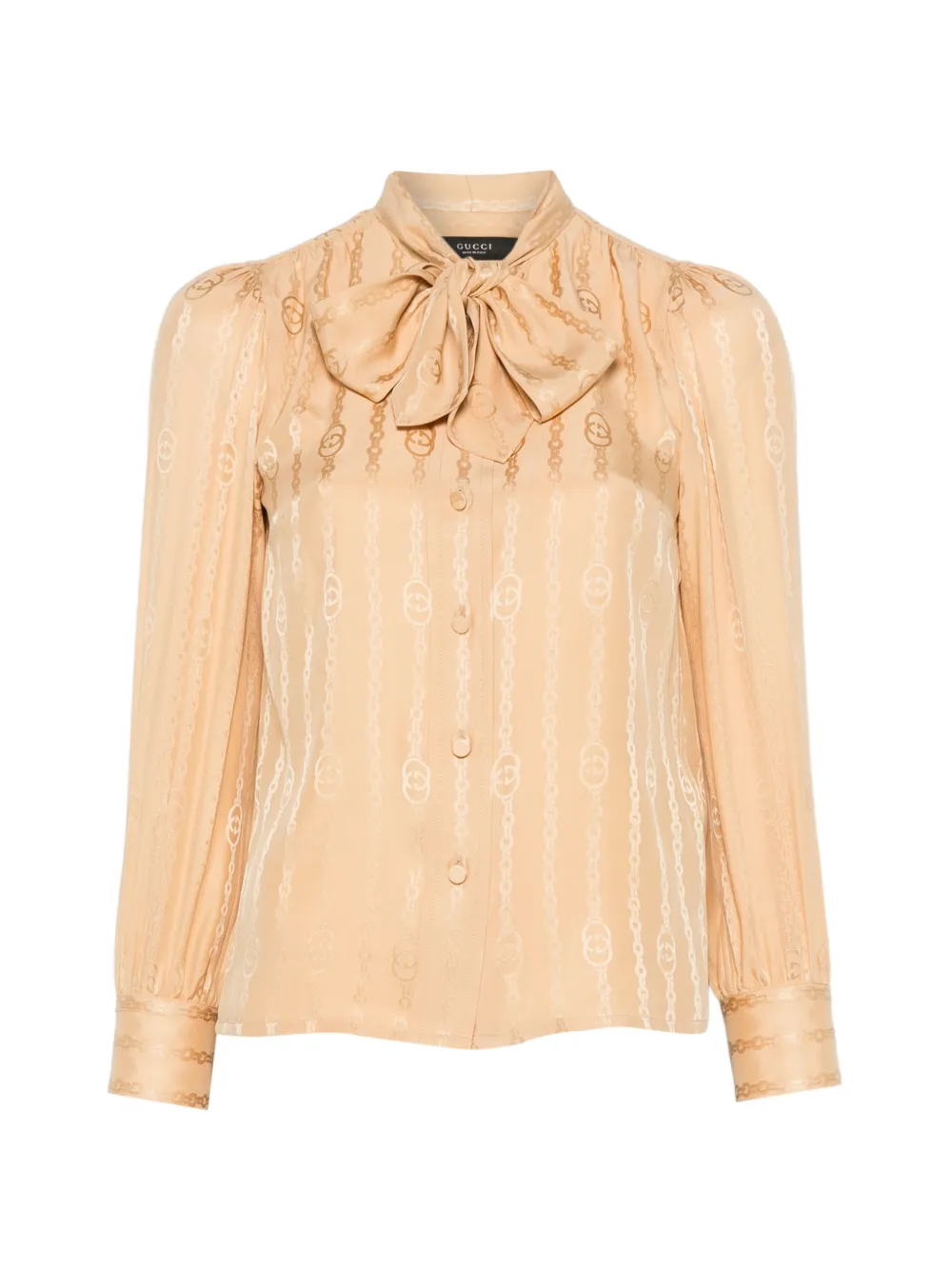 Gucci Interlocking G chain jacquard shirt - Neutrals