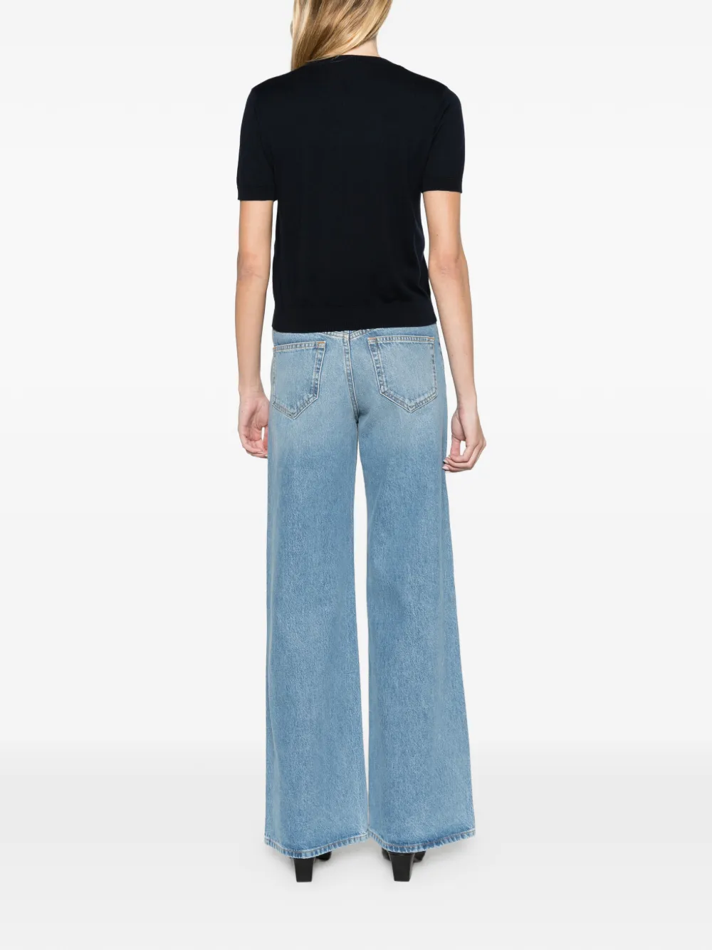 'S Max Mara cashmere cotton and silk yarn jumper ultramarine Blauw