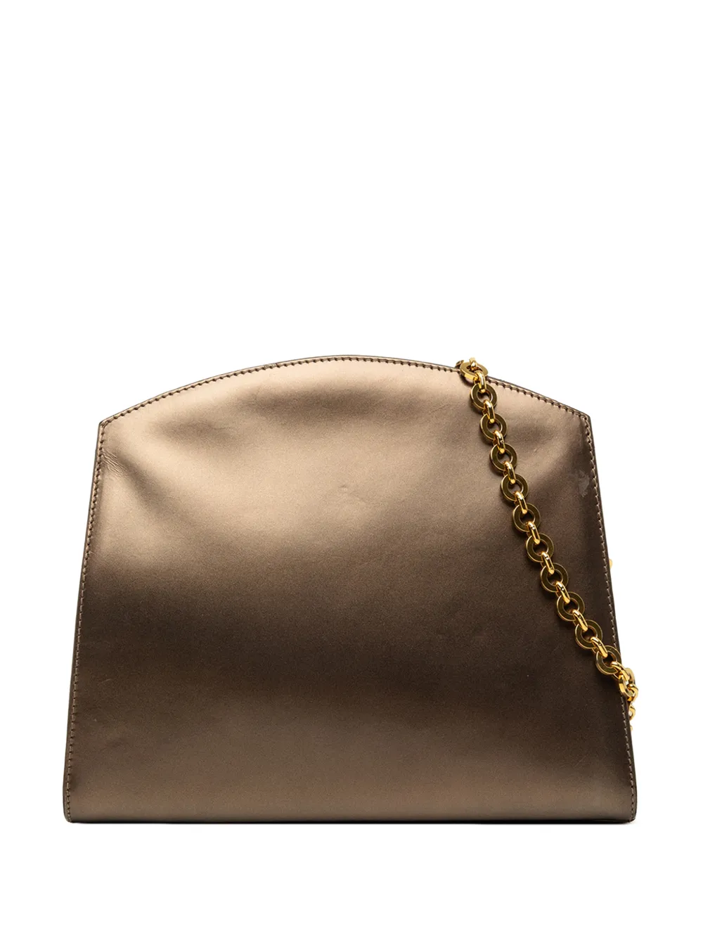 Ferragamo Pre-Owned 2010-2026 Metallic Calfskin Chain shoulder bag - Marrone