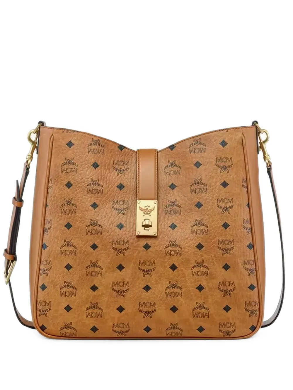 MCM large Tracy shoulder bag - Marrone
