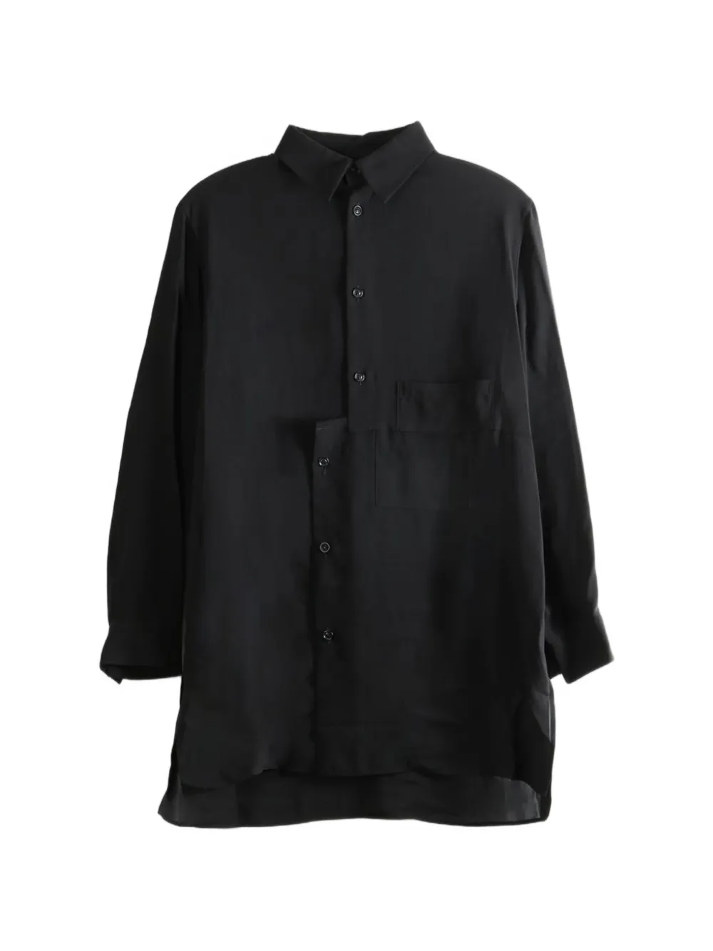 Y's patchwork long-sleeve shirt