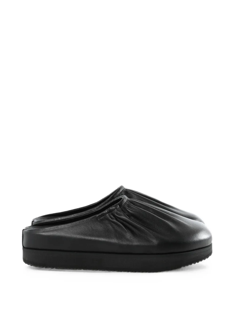 Y's ruched platform mules