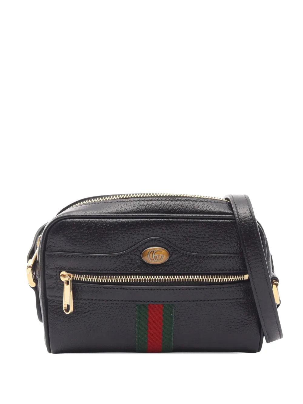 Gucci Pre-Owned Borsa a tracolla Ophidia mini in pelle di vitello con decorazione Web 2000-2015 - Nero