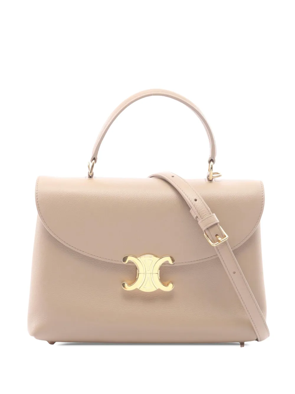 Celine Pre-Owned 2020-2026 Medium Supple Grained Calfskin Nino Bag satchel - Toni neutri