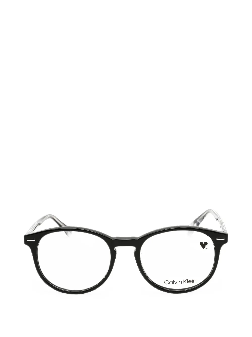Calvin Klein round-frame glasses - Nero