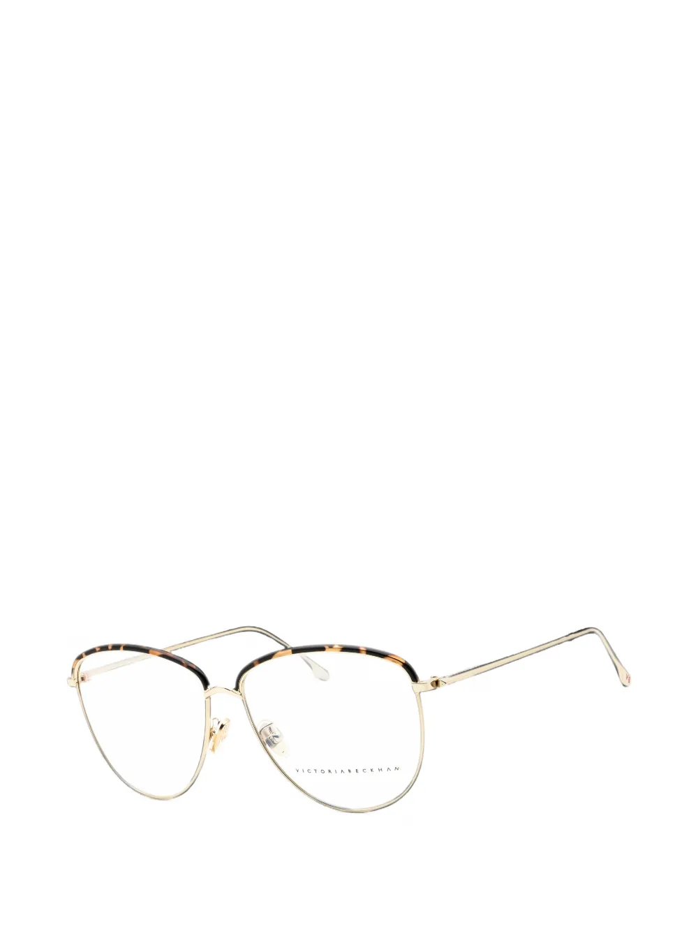 Victoria Beckham Eyewear tortoiseshell-effect oval-frame glasses Goud