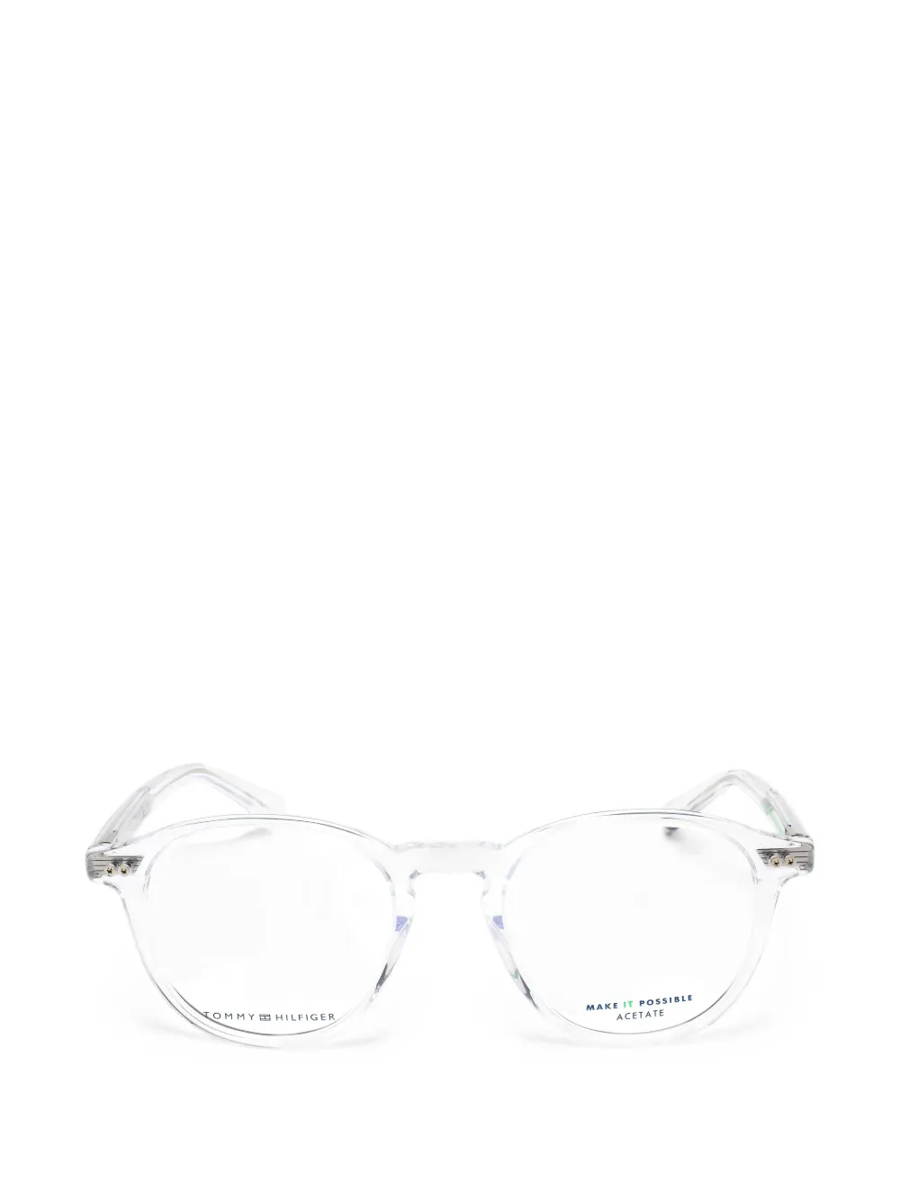 Tommy Hilfiger round-frame glasses - Bianco